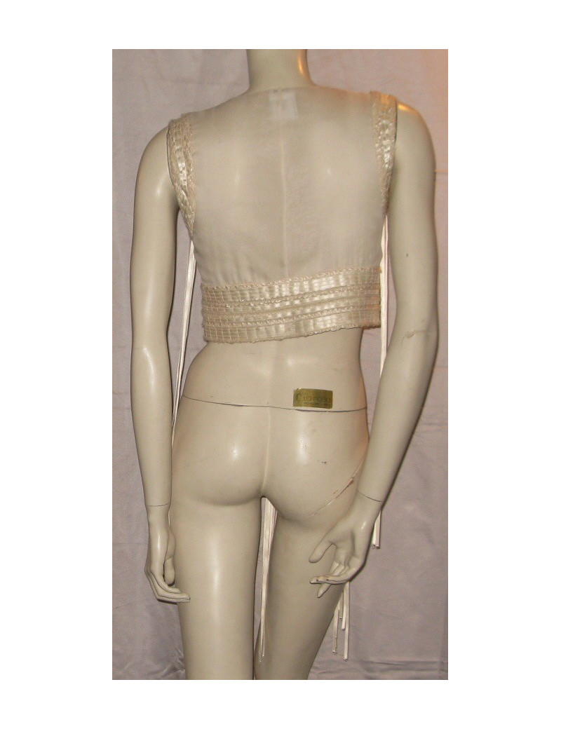 Top en soie ivoire T38 CHANEL