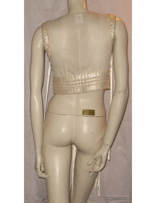 Top en soie ivoire T38 CHANEL