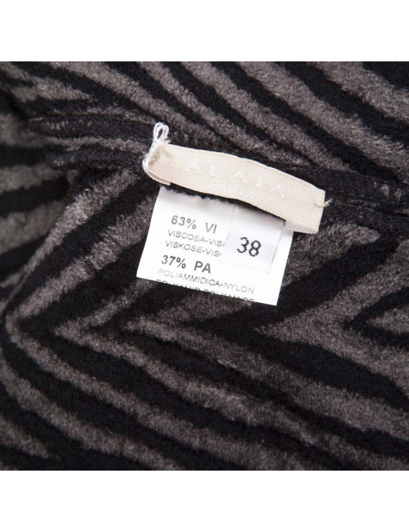 Ensemble robe et veste ALAIA T38 FR zébrée 