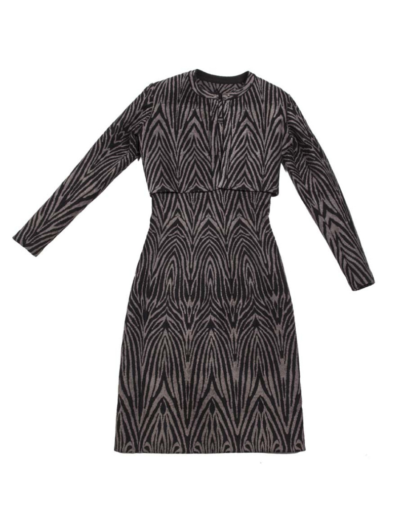Ensemble robe et veste ALAIA T38 FR zébrée 