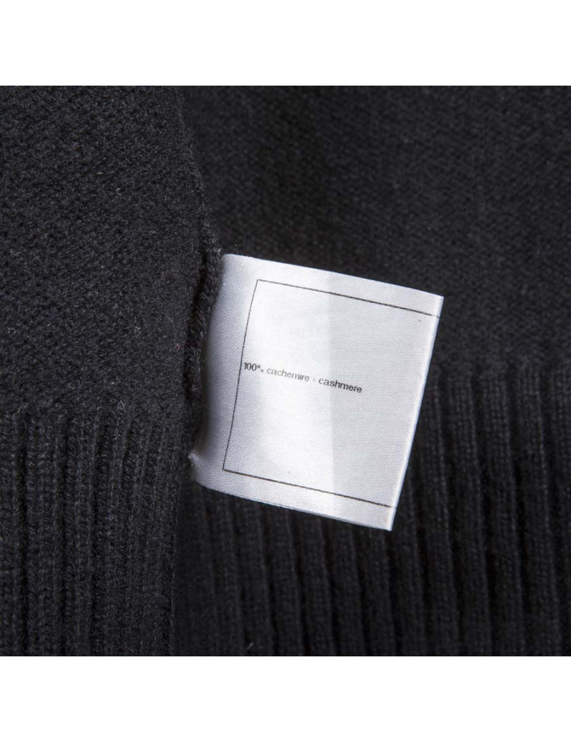 Gilet long CHANEL  T 42 cachemire noir