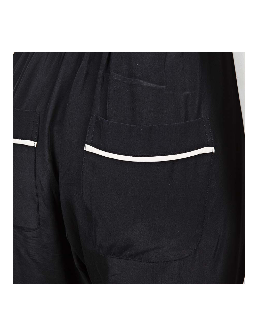 Pantalon GOLD HAWK t40fr en soie noir