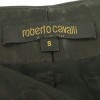 Jupe cuir noir finition dentelle ROBERTO CAVALLI