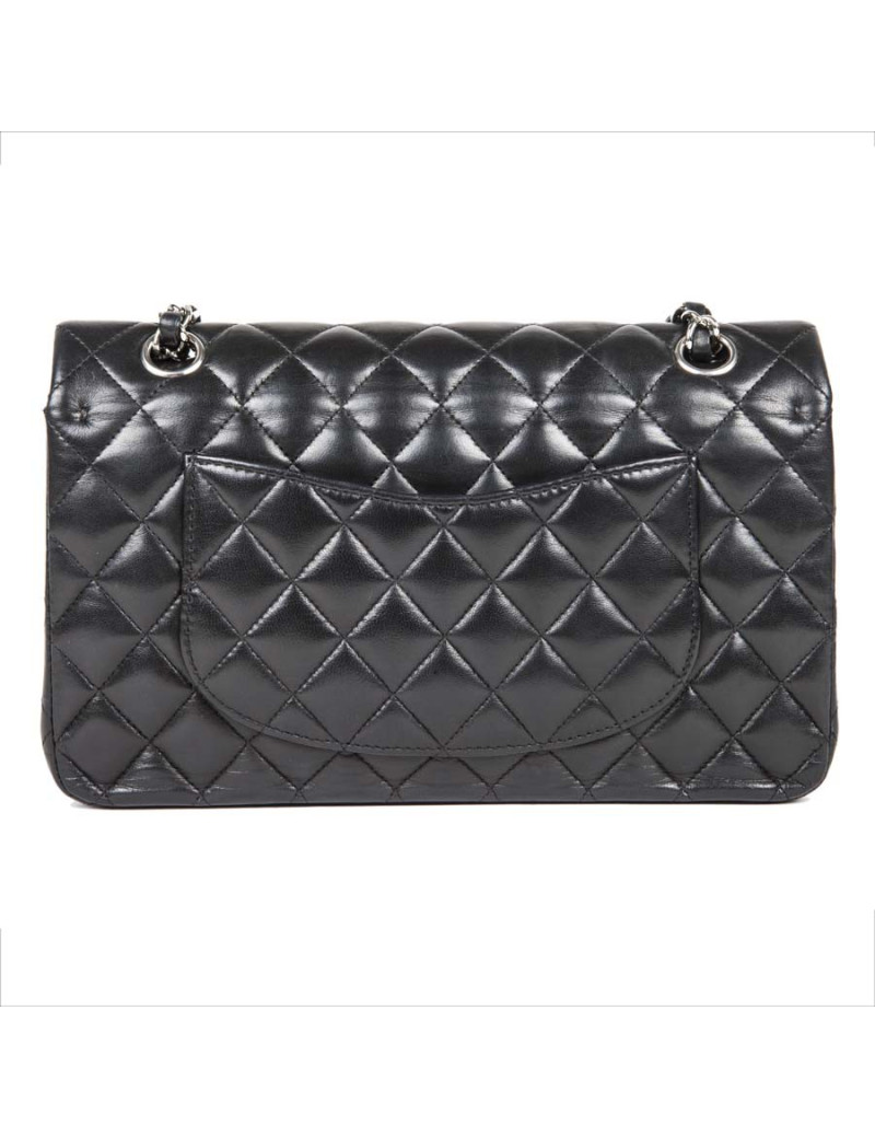 Sac Timeless CHANEL  cuir d'agneau lisse noir