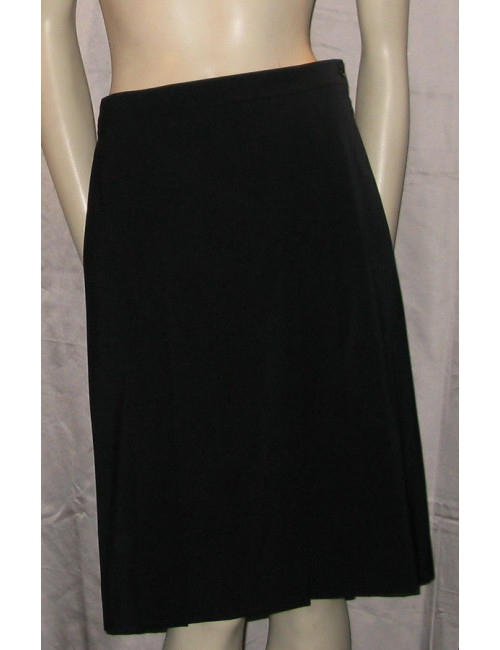 Jupe plissée bleu marine CELINE