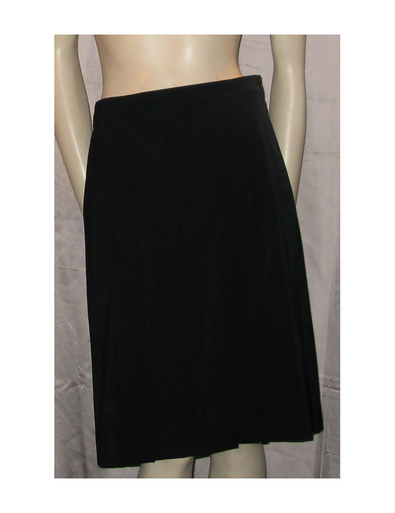 Jupe plissée bleu marine CELINE