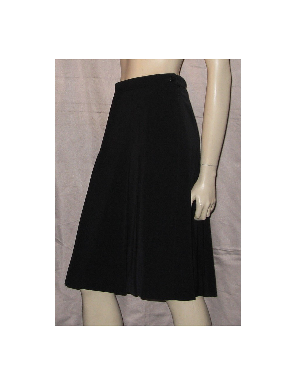 Jupe plissée bleu marine CELINE