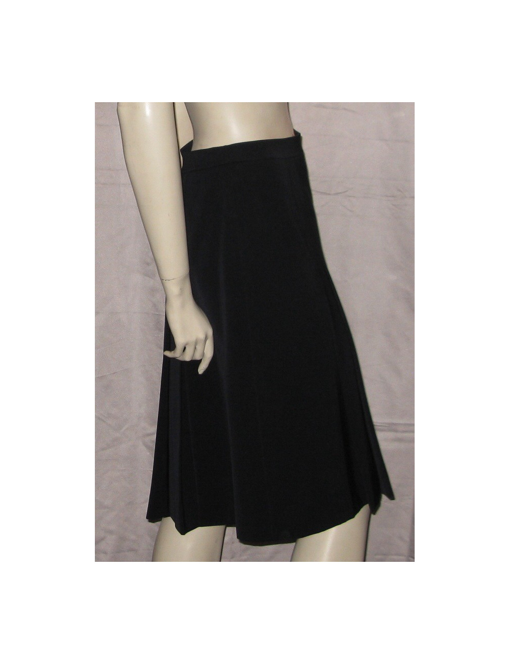 Jupe plissée bleu marine CELINE