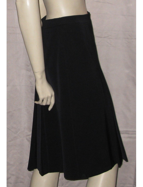 Jupe plissée bleu marine CELINE