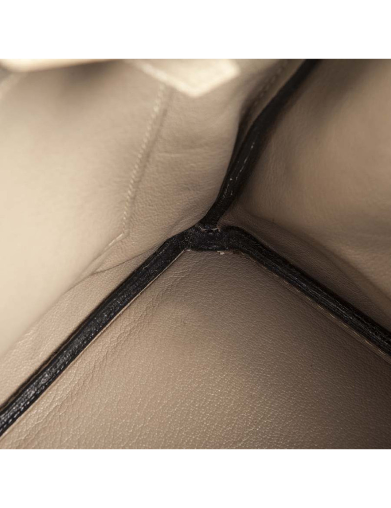 Sac Birkin 35 HERMES cuir  togo tourterelle