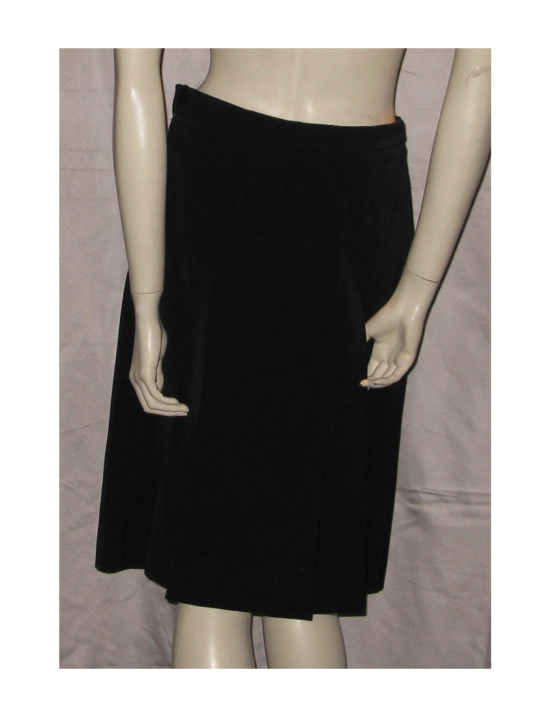 Jupe plissée bleu marine CELINE