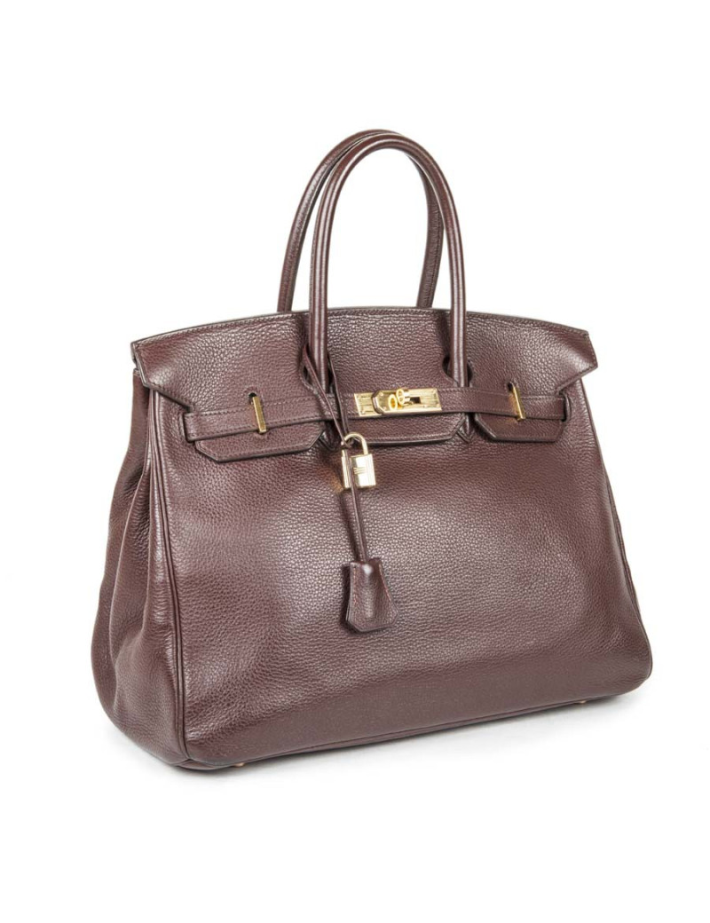 Birkin 35 HERMES cuir togo marron