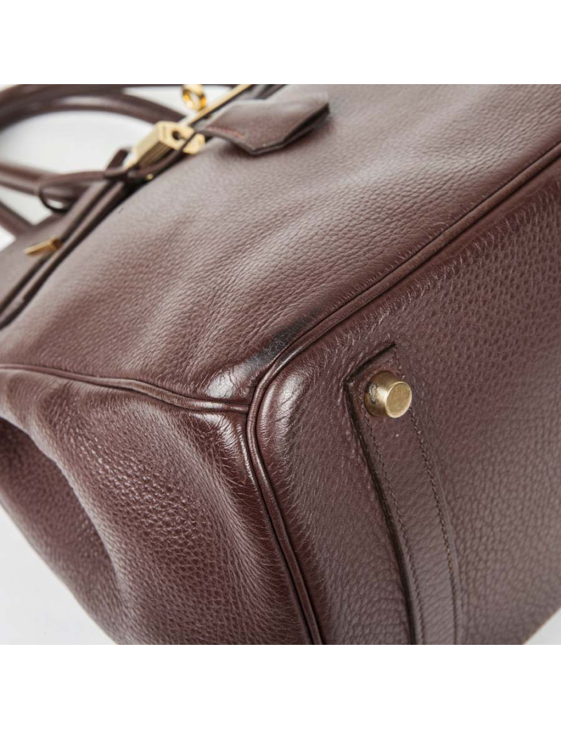 Birkin 35 HERMES cuir togo marron