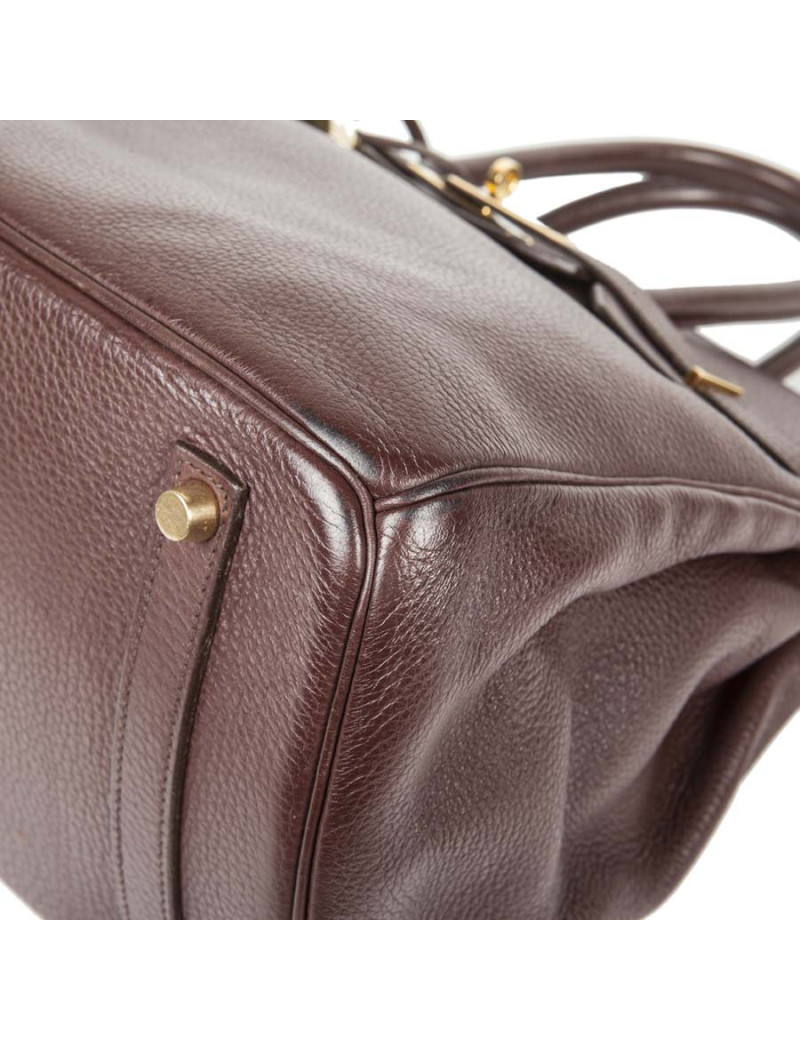 Birkin 35 HERMES cuir togo marron