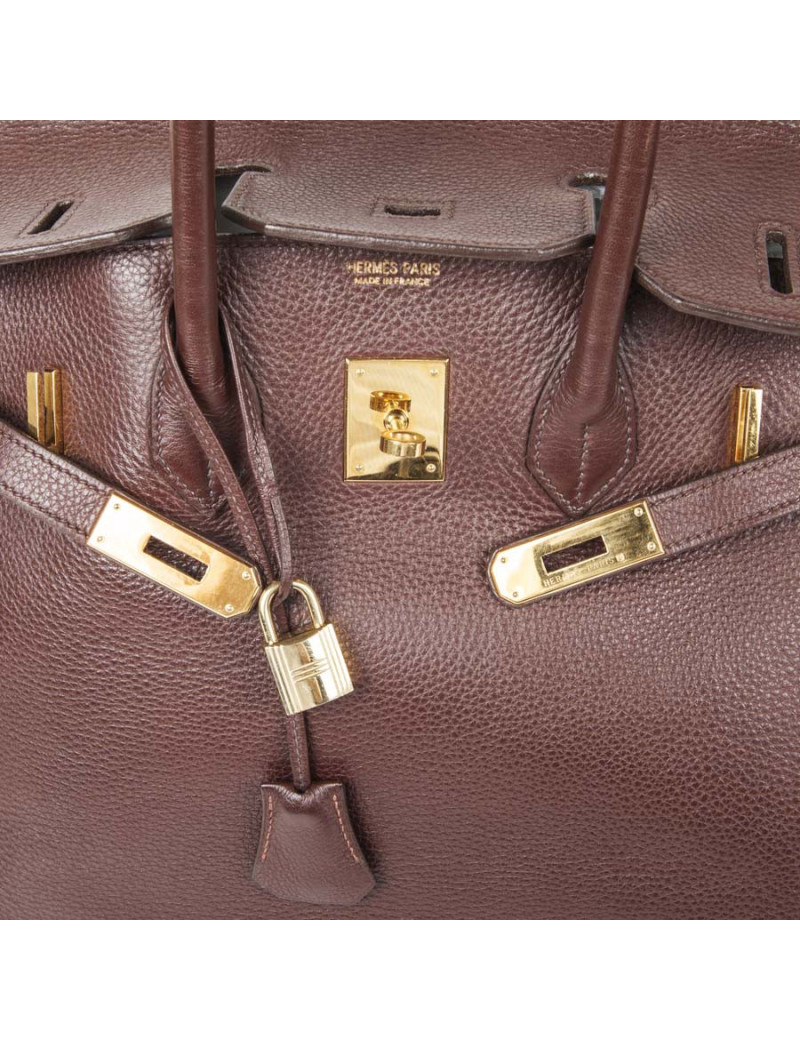 Birkin 35 HERMES cuir togo marron