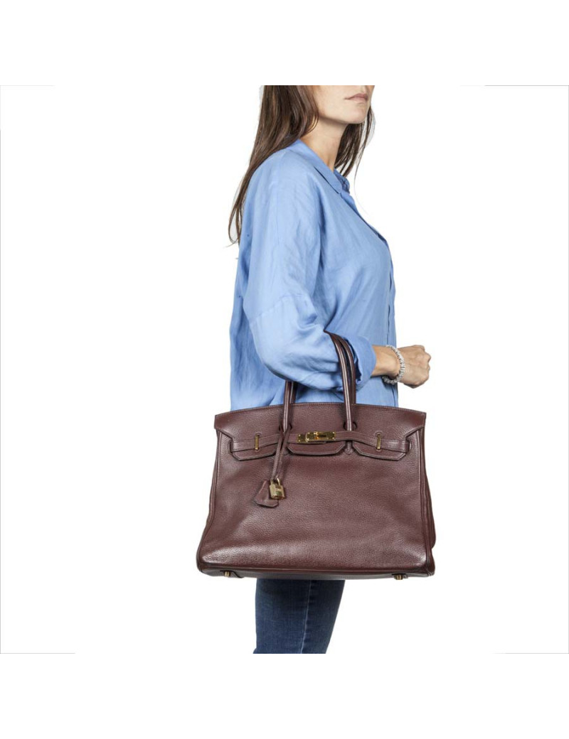 Birkin 35 HERMES cuir togo marron