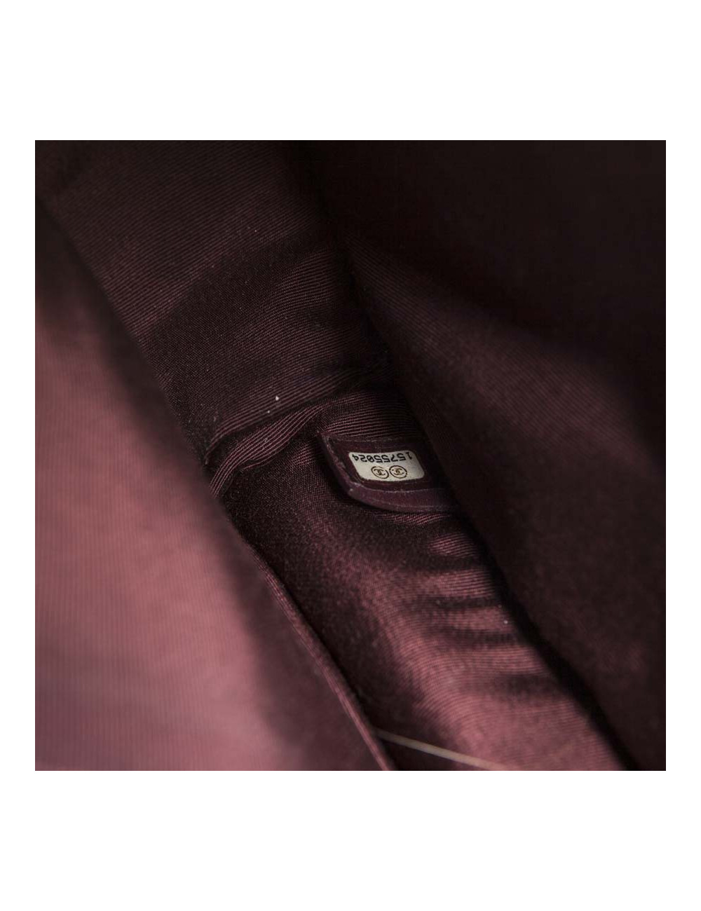 Blue grain quilted leather CHANEL bag