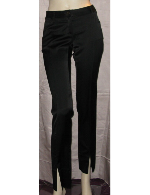 Pantalon satiné noir T38 BARBARA BUI INITIAL'S
