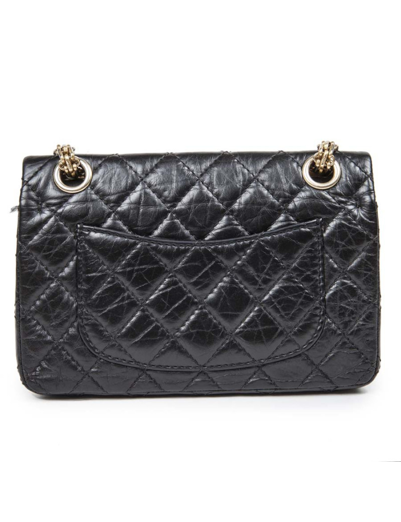 Sac CHANEL cuir grainé souple noir TM