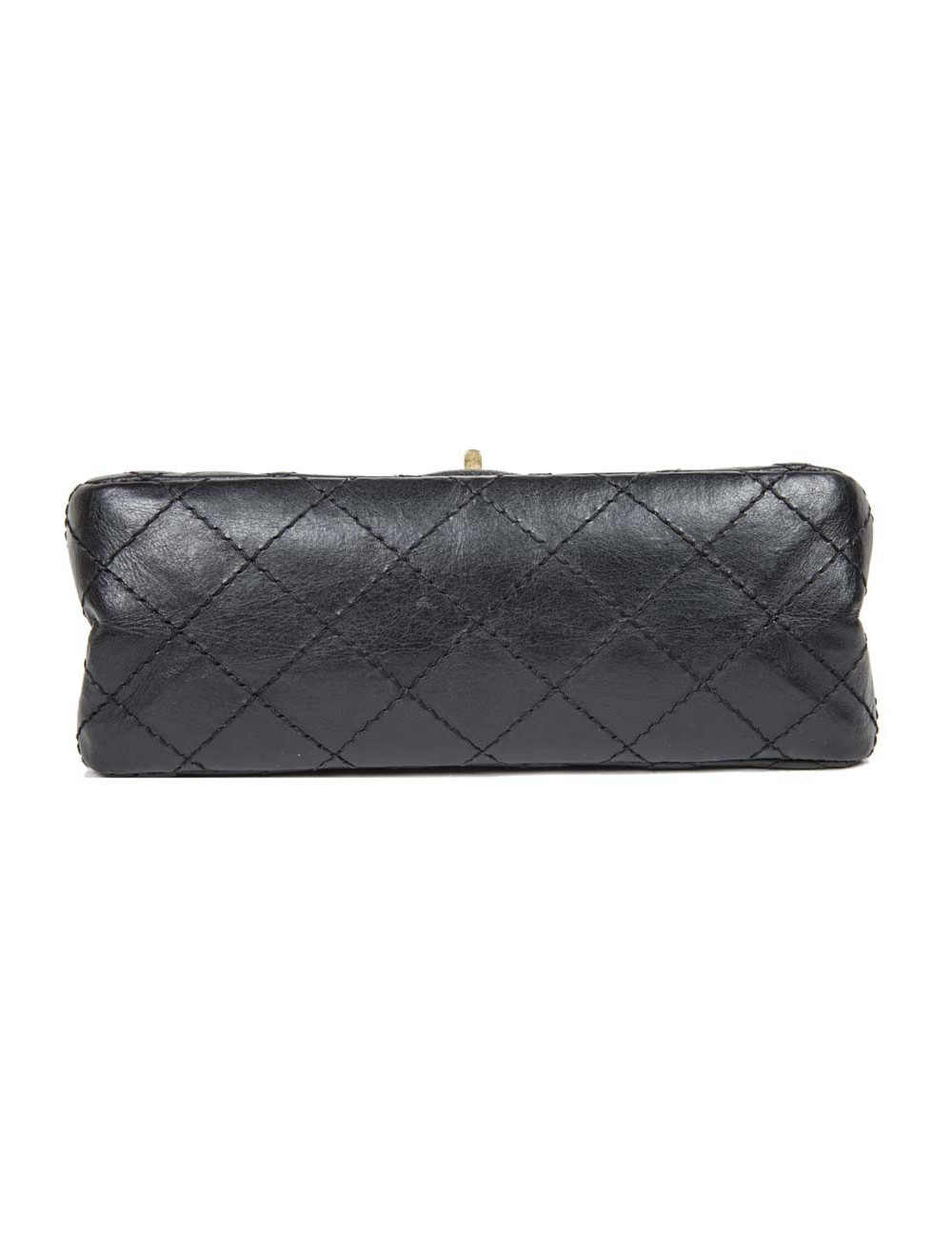 Sac CHANEL cuir vieilli souple noir TM