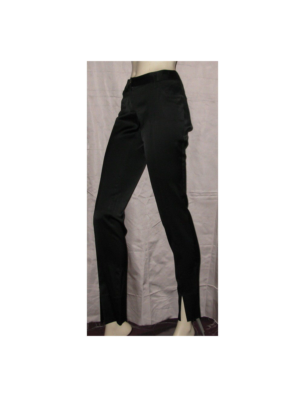 Pantalon satiné noir T38 BARBARA BUI INITIAL'S