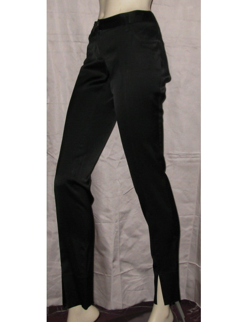 Pantalon satiné noir T38 BARBARA BUI INITIAL'S