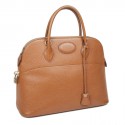HERMES vintage 'Bolide' bag in cannelle grained leather