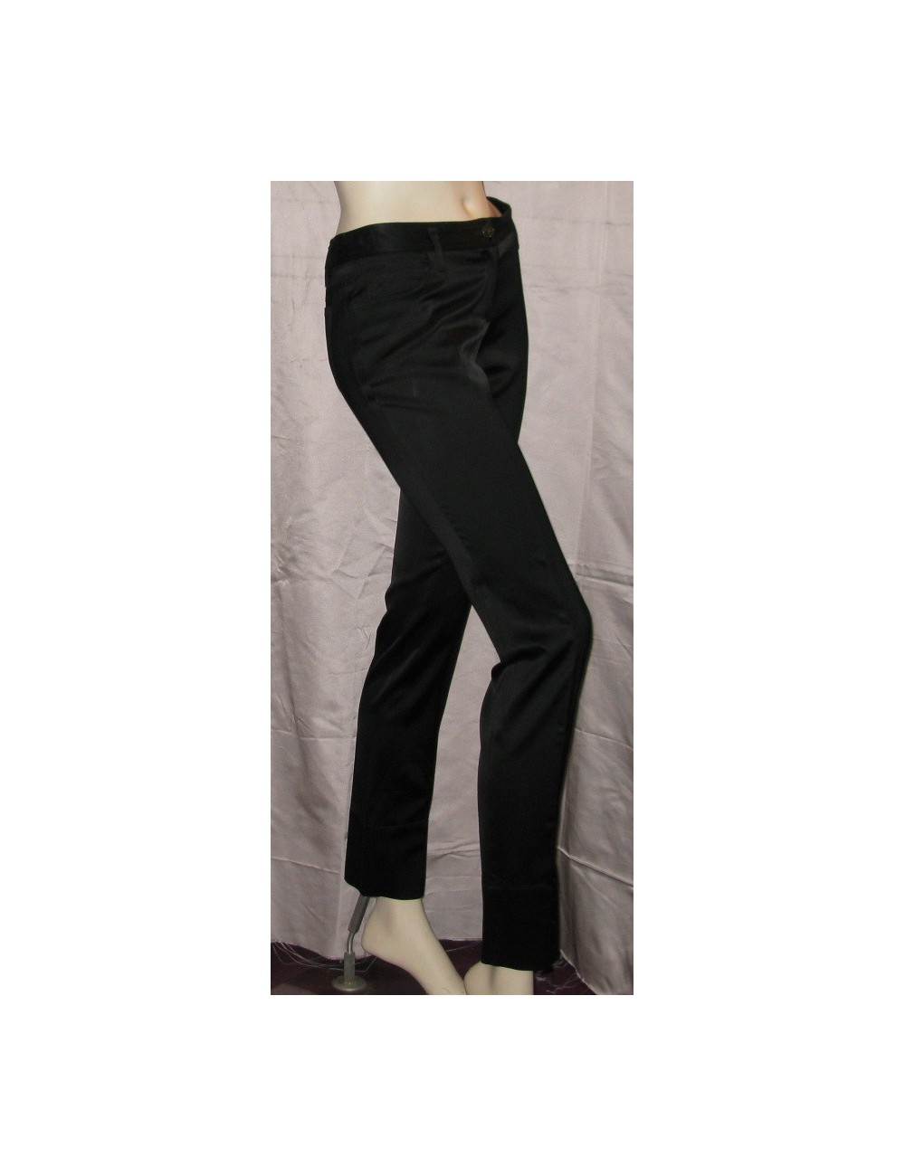 Pantalon satiné noir T38 BARBARA BUI INITIAL'S