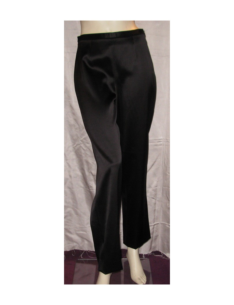 Pantalon en soie noire GIORGIO ARMANI