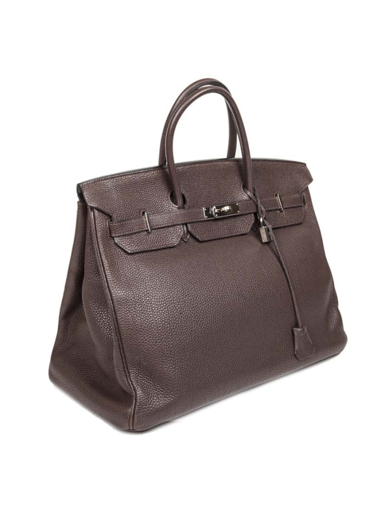 Sac Birkin 40 HERMES togo marron