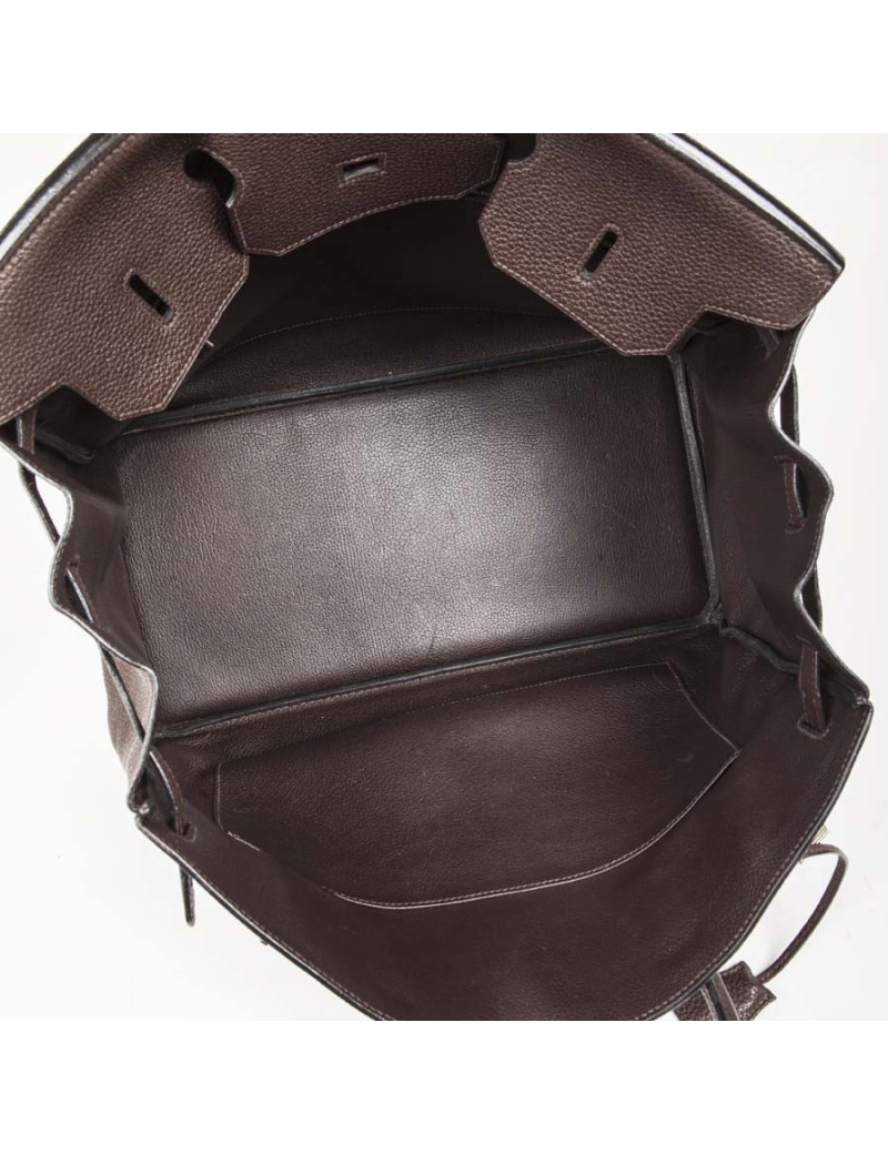 Sac Birkin 40 HERMES togo marron