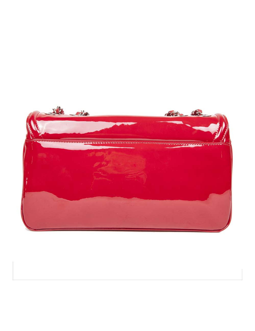 Sac CHANEL matelassé cuir et vernis rouge