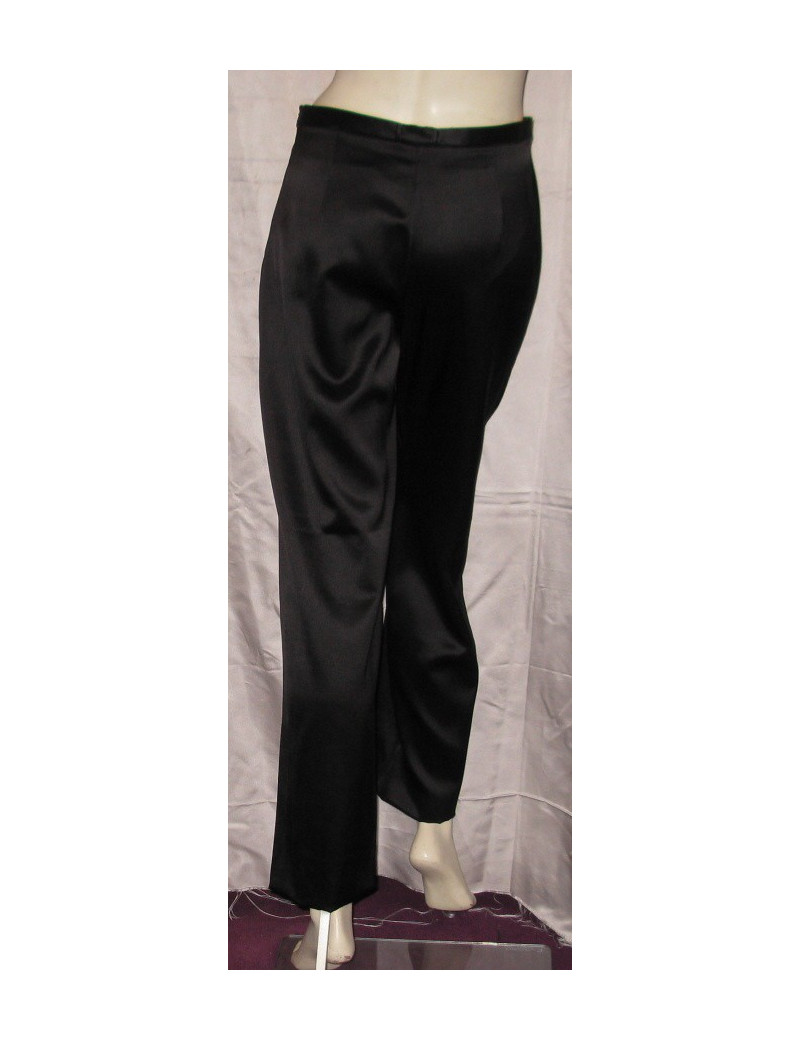 Pantalon en soie noire GIORGIO ARMANI