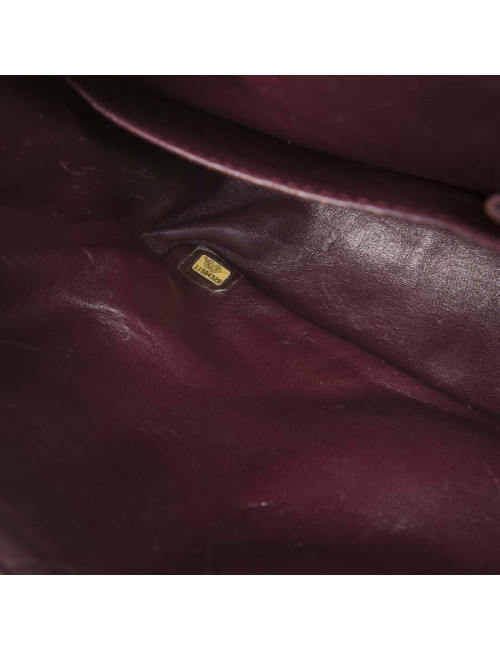 Black aged leather CHANEL 2.55 bag