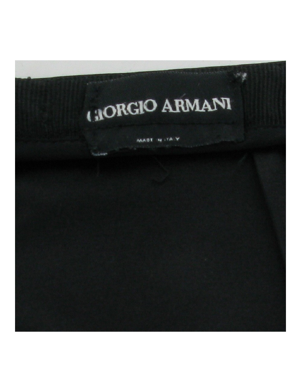 Pantalon en soie noire GIORGIO ARMANI
