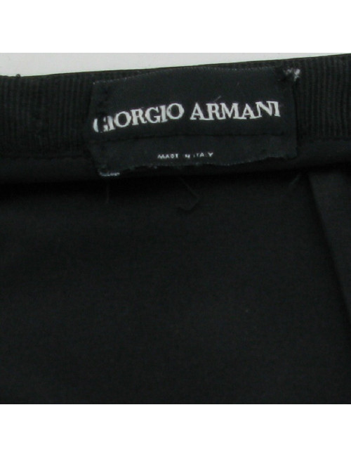 Pantalon en soie noire GIORGIO ARMANI