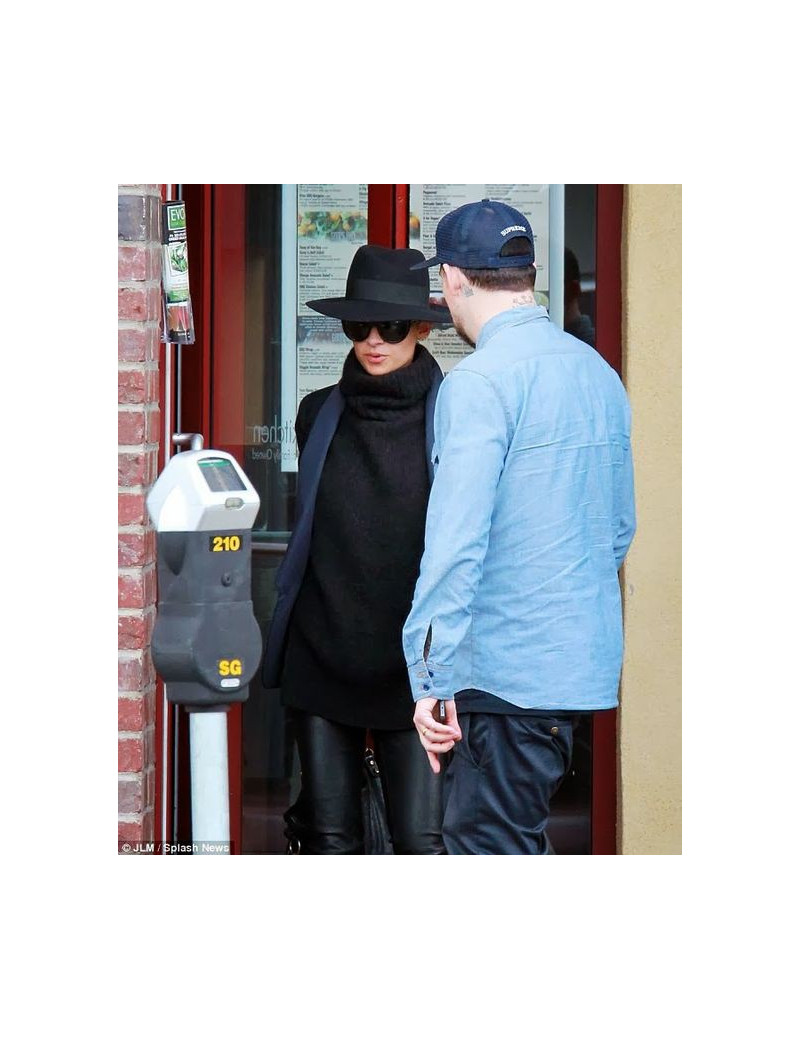 Feutre Virginie MAISON MICHEL bicolore noir et jaune