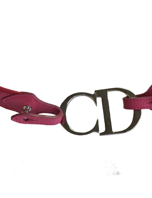 Ceinture DIOR en tissu rose 