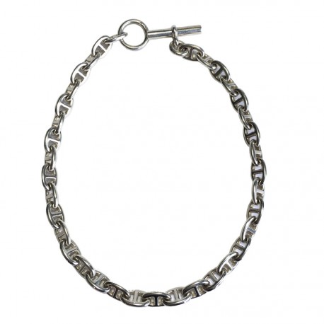 HERMES chaîne d'ancre chain necklace in sterling silver