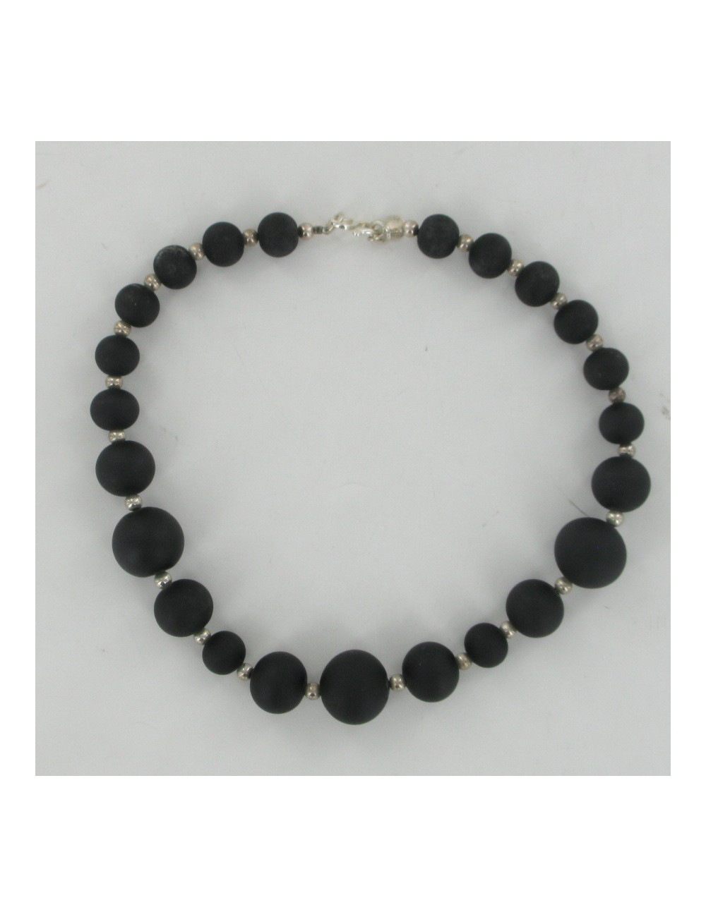 Collier boules noires mat ARTHUS BERTRAND