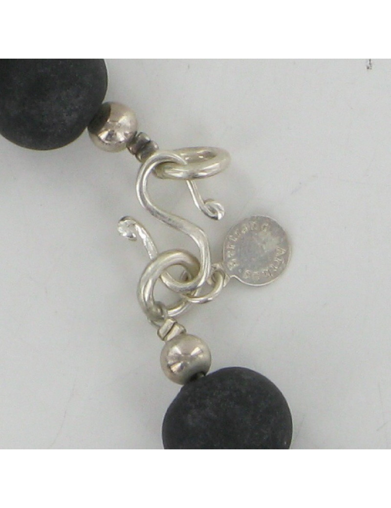 Collier boules noires mat ARTHUS BERTRAND