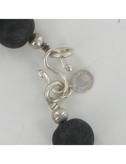 Collier boules noires mat ARTHUS BERTRAND