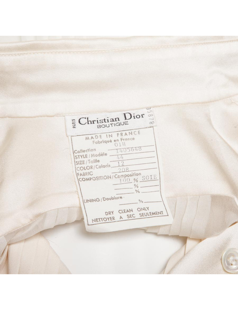 Chemisier CHRISTIAN DIOR t40fr en soie 