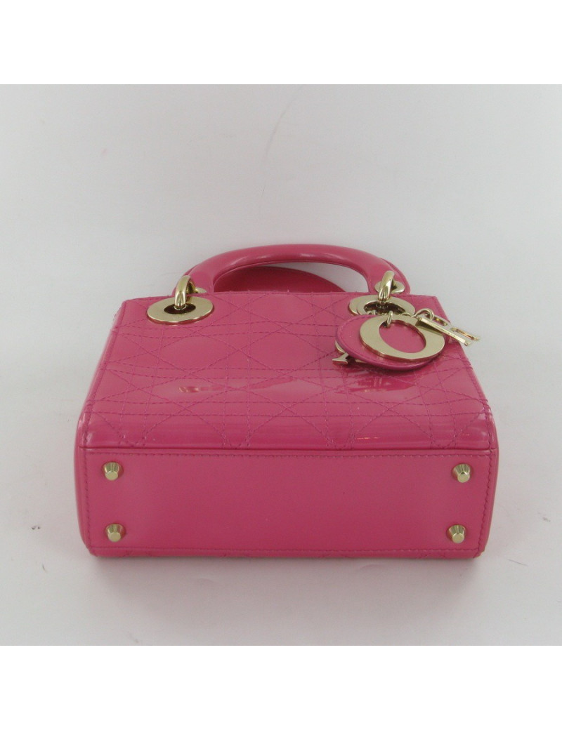 Lady Dior rose fushia vernis CHRISTIAN DIOR