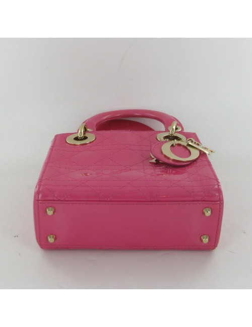 Lady Dior rose fushia vernis CHRISTIAN DIOR