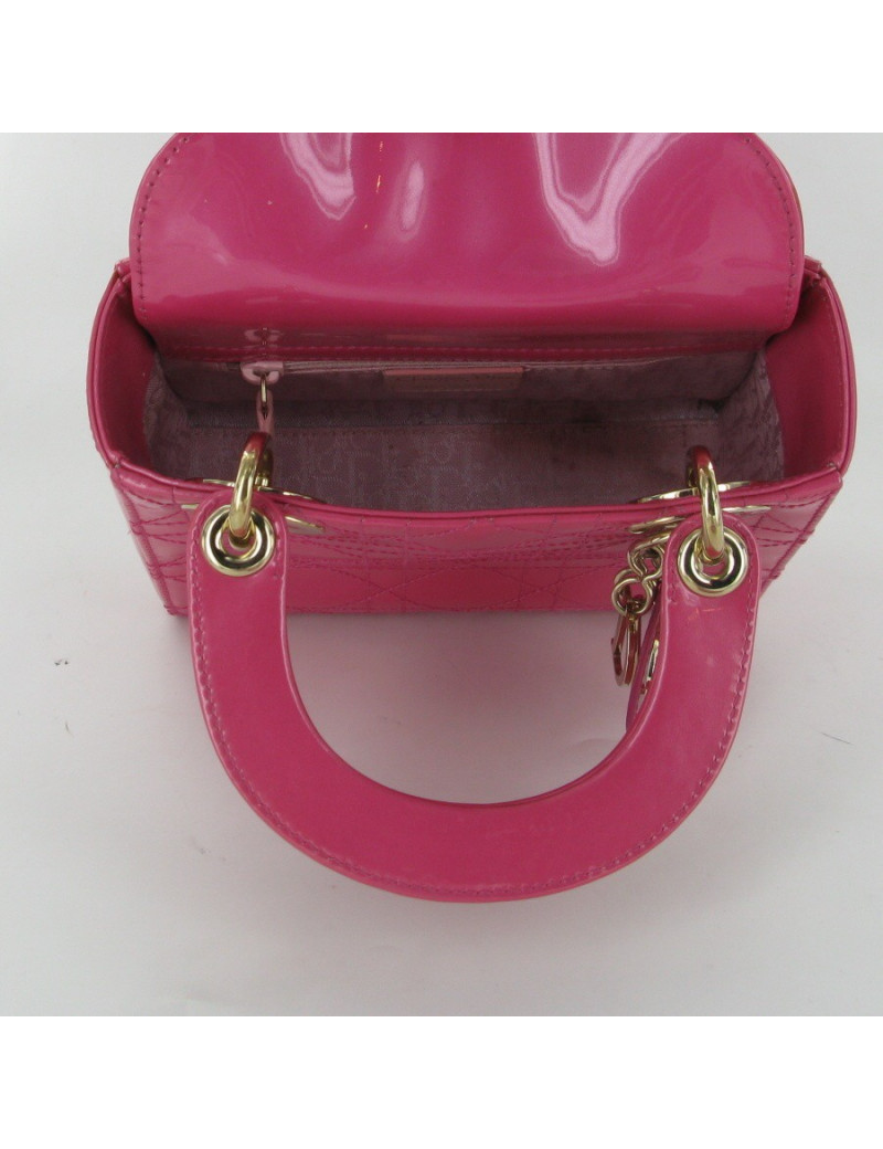 Lady Dior rose fushia vernis CHRISTIAN DIOR