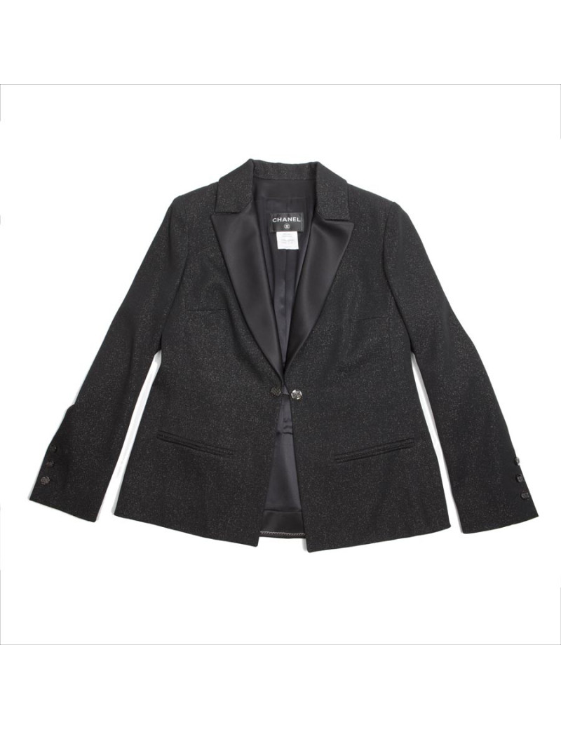 Veste de smoking CHANEL T 48 FR noire