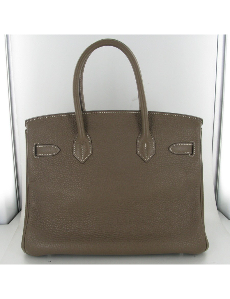 Birkin 30 taurillon Clémence Etoupe HERMES