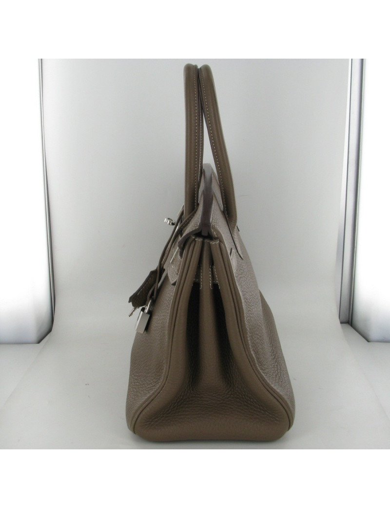 Birkin 30 taurillon Clémence Etoupe HERMES