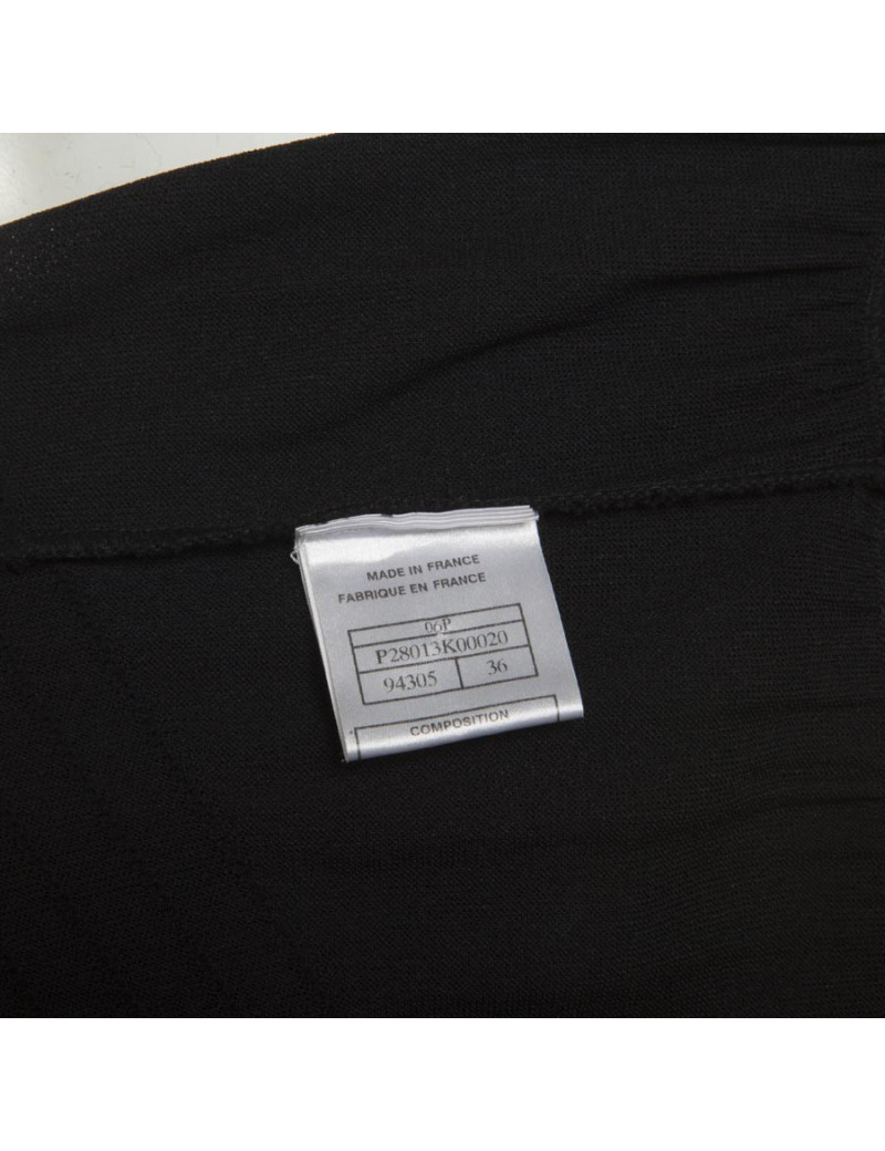 CHANEL black mesh dress size 40